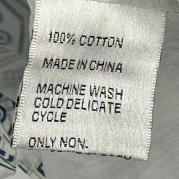 Tracy Negoshian Blue White Sleeveless dress cotton Ruffle Neckline size large - Picture 8 of 11